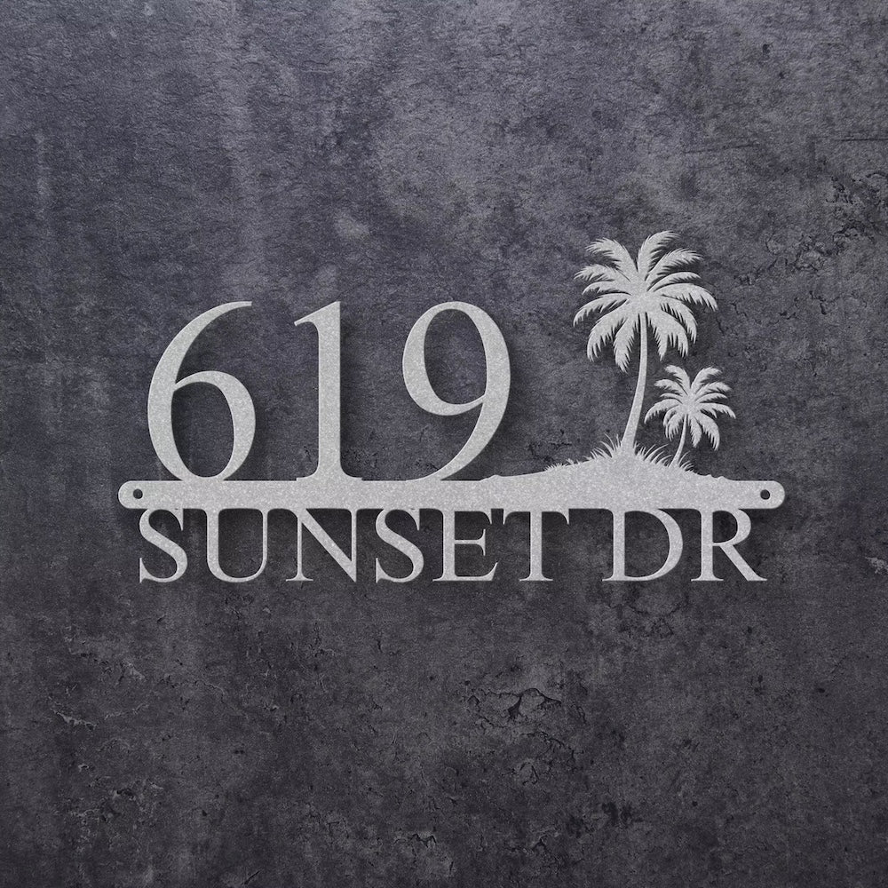 Beach House Address Sign