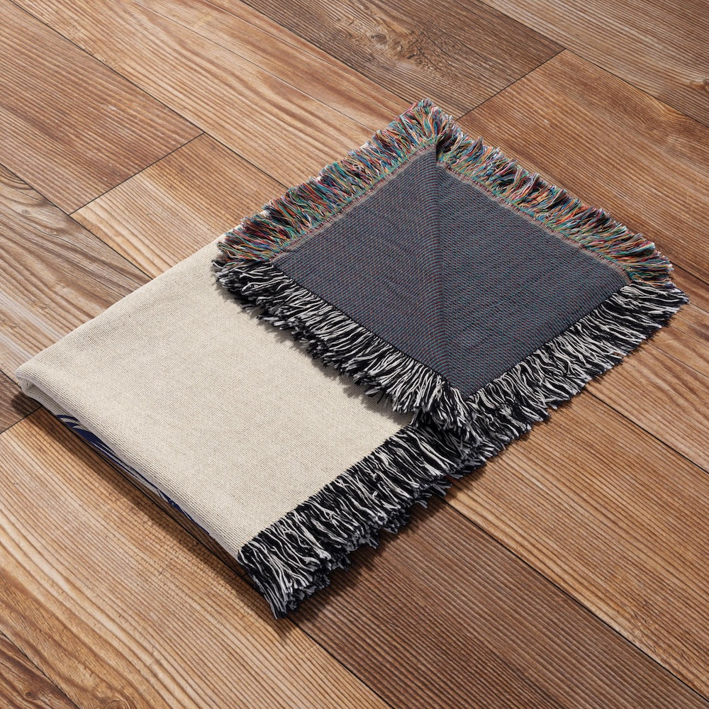 Custom Lake House Woven Blanket