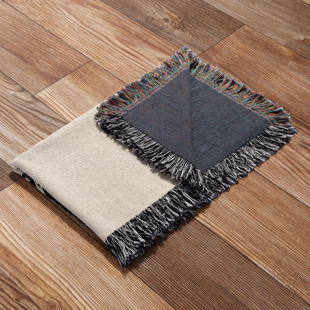 Custom Beach House Woven Blanket